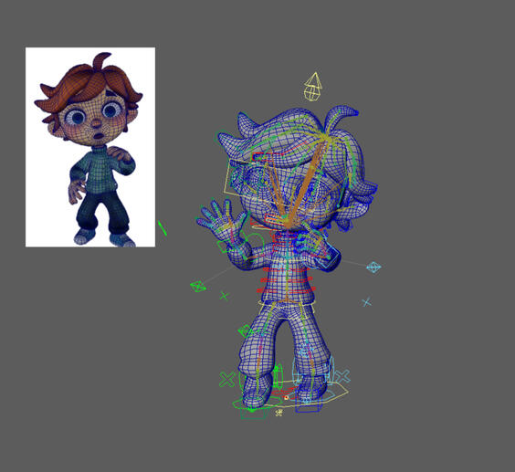 Rig Corporal + Blendshapes (+ modelado)
